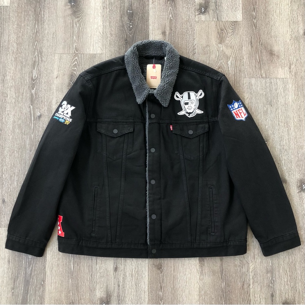 Levi’s Custom Raiders Denim Sherpa Lined Jacket